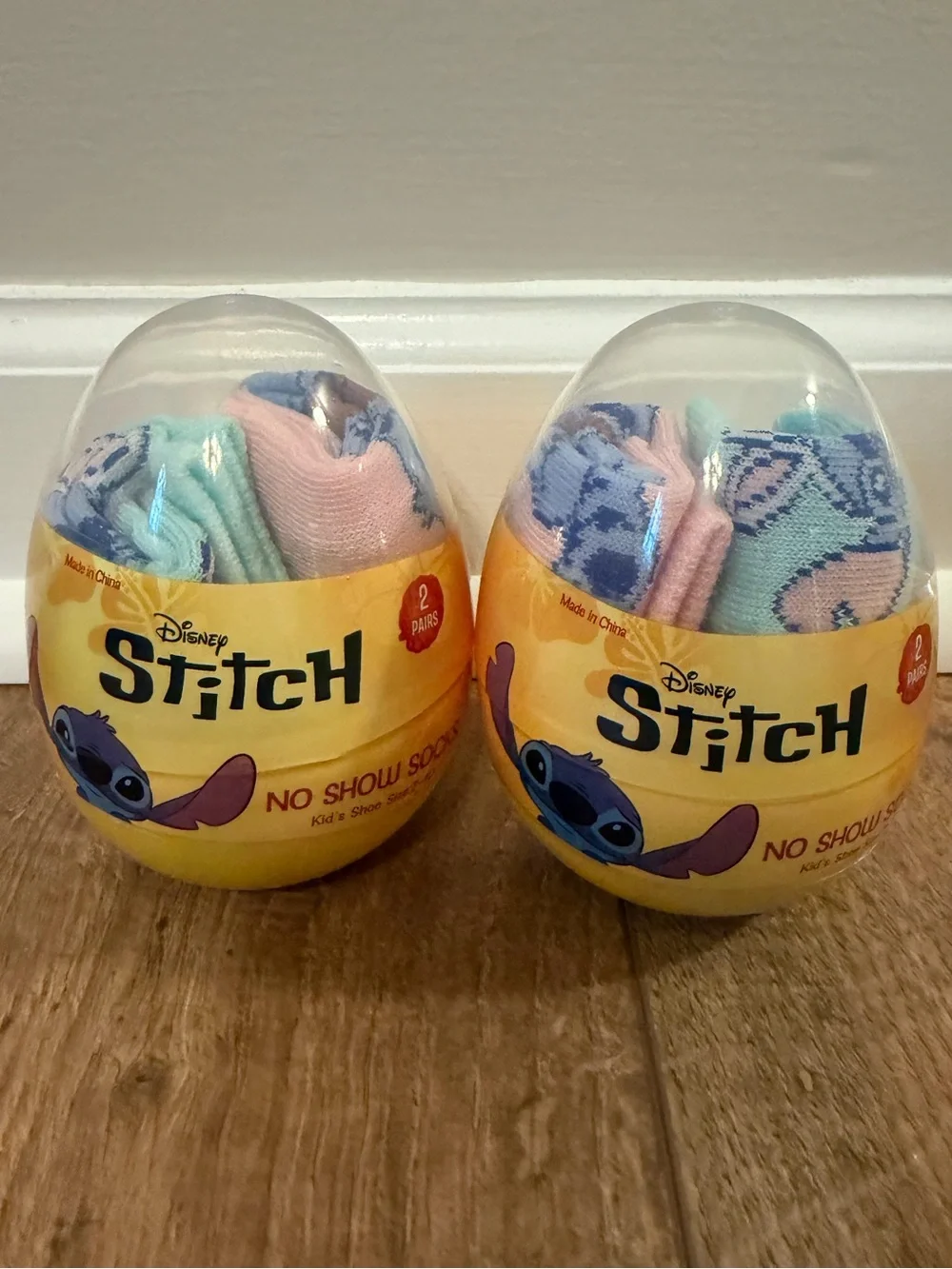 NWT Disney Stitch set of two toddler girls socks